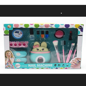 ست آرایشی و استمپر ناخن کودک طرح خرگوش آبی Fashion Manicure Machine_اسباب بازی